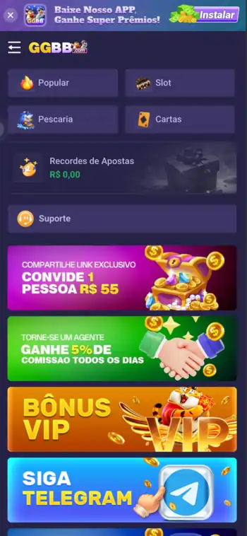 Aplicativo oficial do GGBB Cassino.